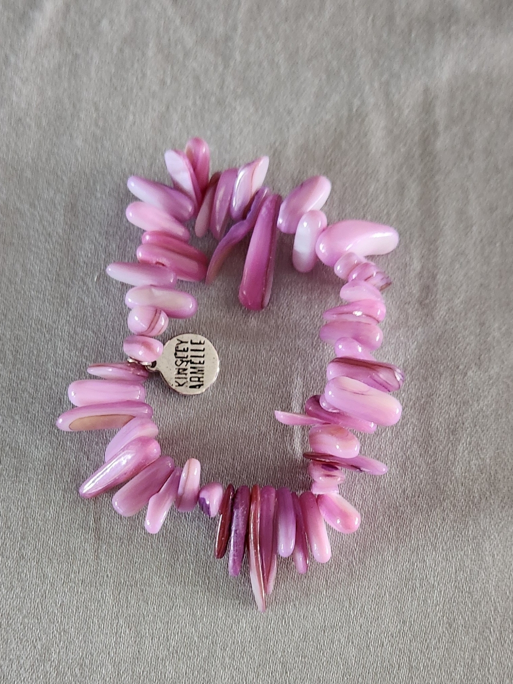 Kinsley Armelle Pinky Purple Chip Stretch Bracelet